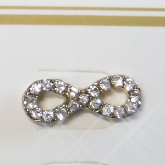 Infinity Stud Earrings - Picture 2 of 2